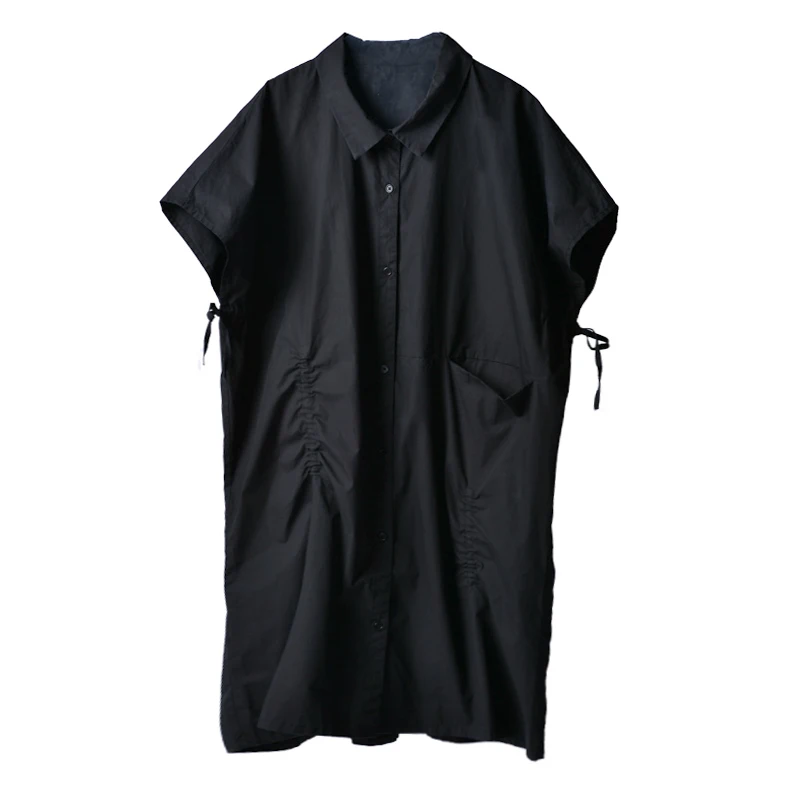 Повседневная универсальная свободная сумка MICOCO C3191 Длинная летняя рубашка из