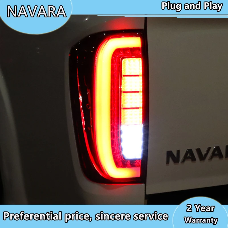 Авто задние фонари для Nissan Navara NP300 2016 задних сигнальных огней светодиодный DRL