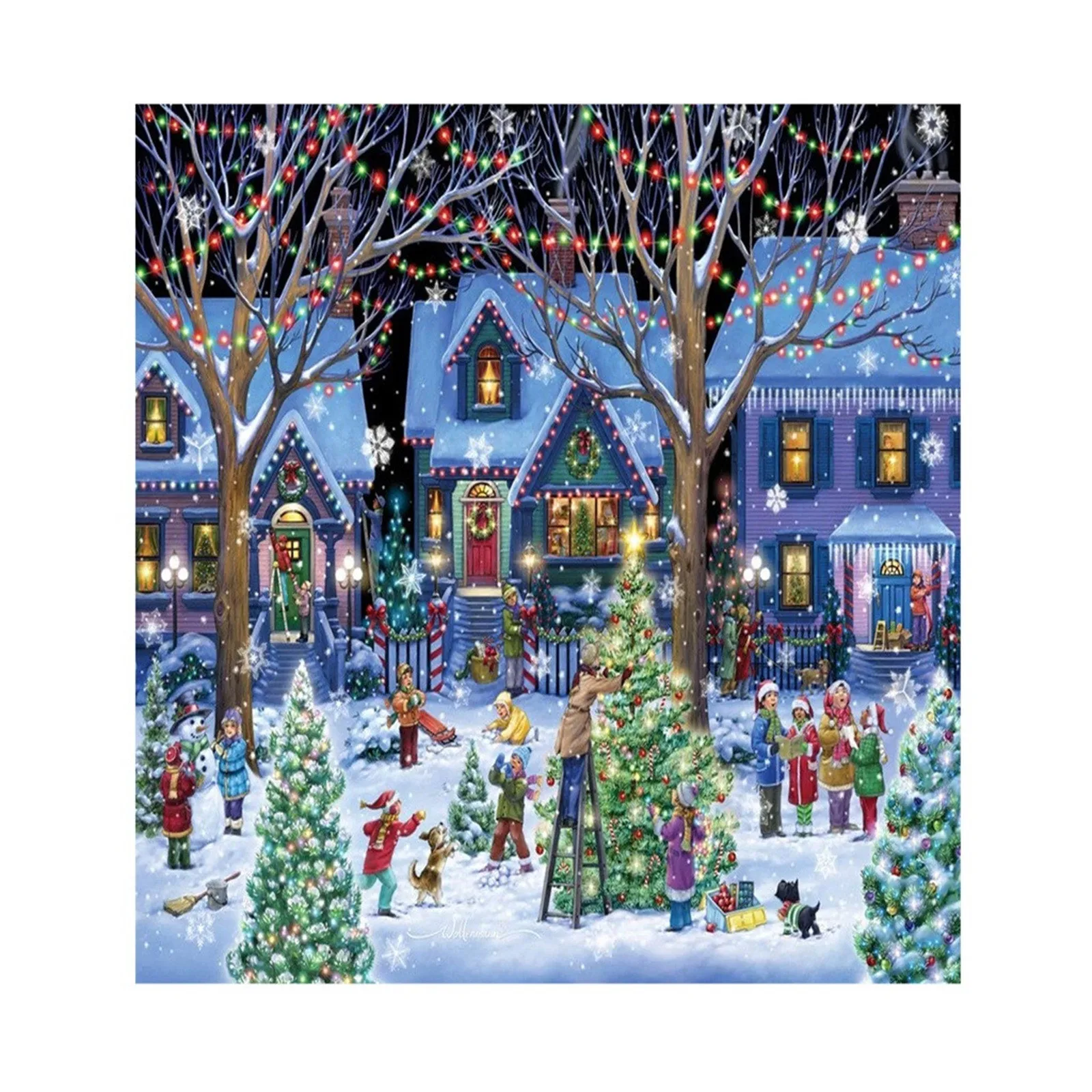 

New 500 Piece Adult And Children's Puzzle Festival Gift Virtual Puzzle Christmas Parent-child Interactive Puzzle