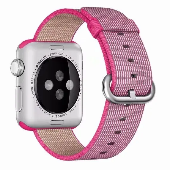 Цветной спортивный ремешок для apple watch band5 4 40 мм 44 тканый нейлоновый iwatch 3 2 1 38 42