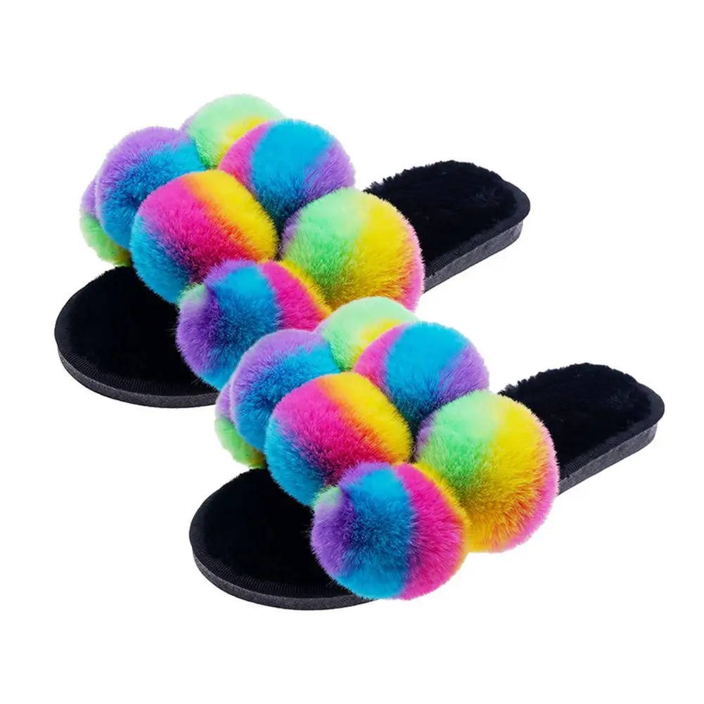 

Плюшевый мячик меховые тапочки пушистые ортопедические Тапочки Удобные Мягкие Шлепанцы из пены с эффектом памяти для женщин