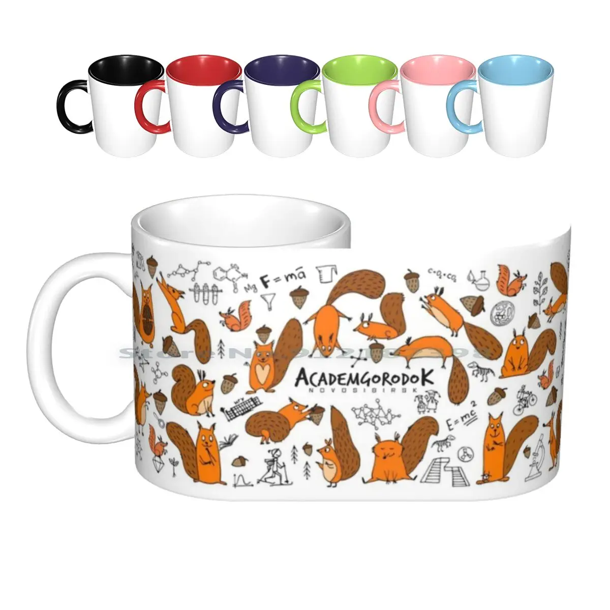 

Epic Academ. Funny And Smart Siberian Squirrels Ceramic Mugs Coffee Cups Milk Tea Mug Squirrel Funny Siberian Science