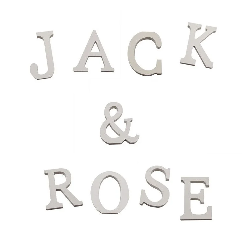 Деревянные деревянные буквы белые английские алфавиты 1 шт. декоративные