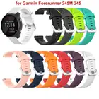 20 мм спортивный силиконовый ремешок для часов Garmin Forerunner 245 245M 645 Vivoactive 3, цветной браслет для умных часов