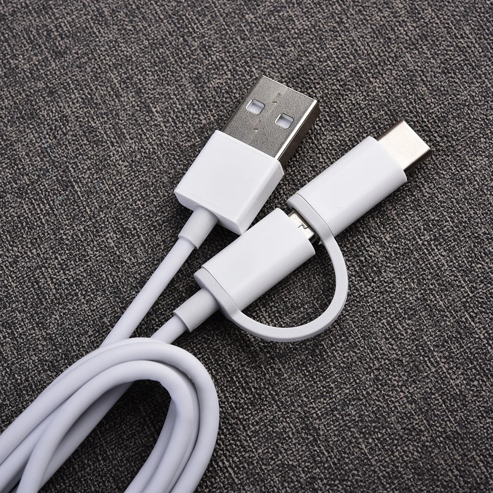 Кабель для быстрой зарядки Xiaomi Mi 2 в 1 Micro USB + Type C кабель Redmi Note 7 8 Pro 5 6 9 SE CC9 A2 A3|Кабели
