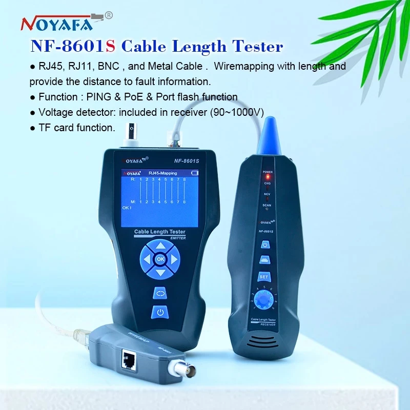 Тестер длины кабеля NF 8601S кабельный тестер с функцией рефлектометра сетевого