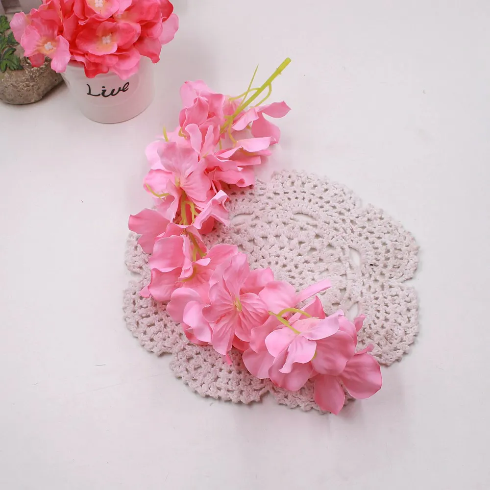 Wholesale 10pcs Rattan Strip Wisteria Artificial Flower Vine For Wedding Home Party Kids Room Decoration DIY Craft Fake Flowers