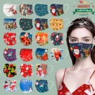 10 шт., одноразовые маски для взрослых с рождественским принтом
