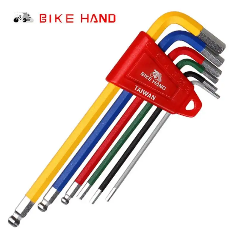 Купи Bicycle Repair Tools BikeHand Tools MTB Road Bike Multi-function Hex Key Ball End Set 2/2.5/3/4/5/6mm Allen Wrench Bike Tools за 537 рублей в магазине AliExpress