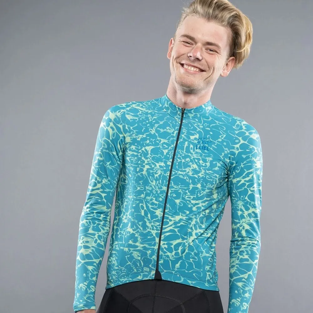 Зима 2020 Elielcycling Pro team с длинным рукавом тренировочный костюм Джерси Одежда для