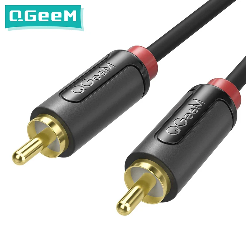 QGeeM RCA Разъем для кабеля Разветвитель Аудиокабель Стерео Aux Провод TV Box CD DVD VCD Радио