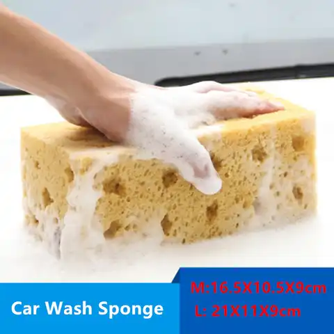 Губка для мытья автомобиля, мягкая большая губка кораллового цвета с Сотами, впитывающие Аксессуары Для Мойки автомобиля