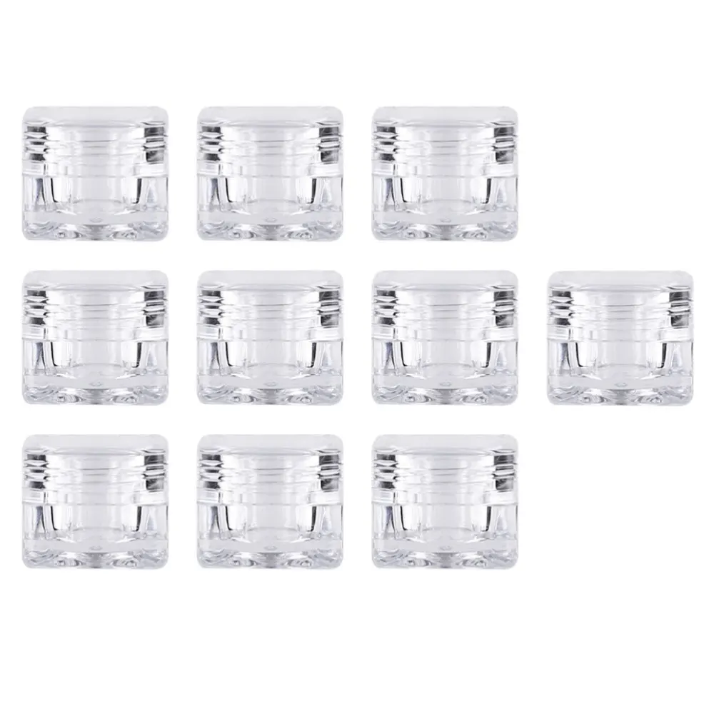 

10pcs 5g Cream Jars Portable Cosmetic Dispenser Bottles Refillable Jars