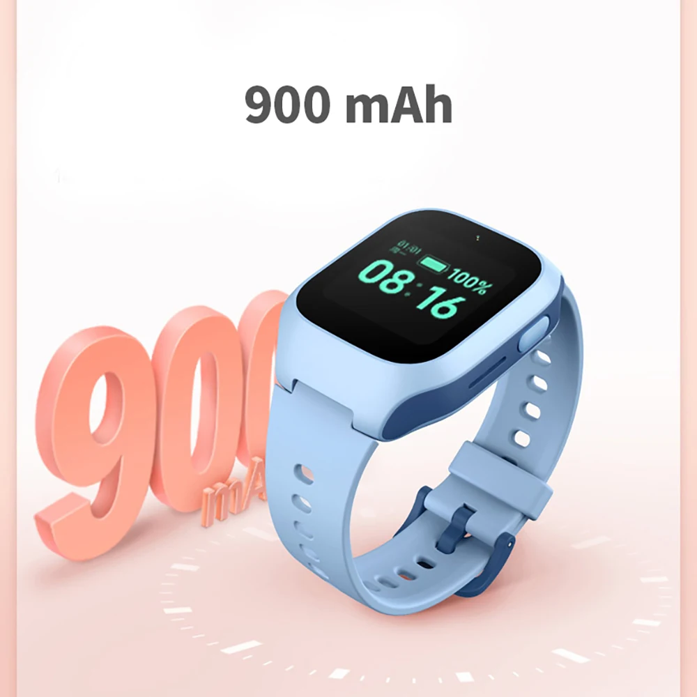 xiaomi mi rabbit childrens phone watch 5c video call 900mah 20m waterproof gps positioning elementary school phone watch free global shipping