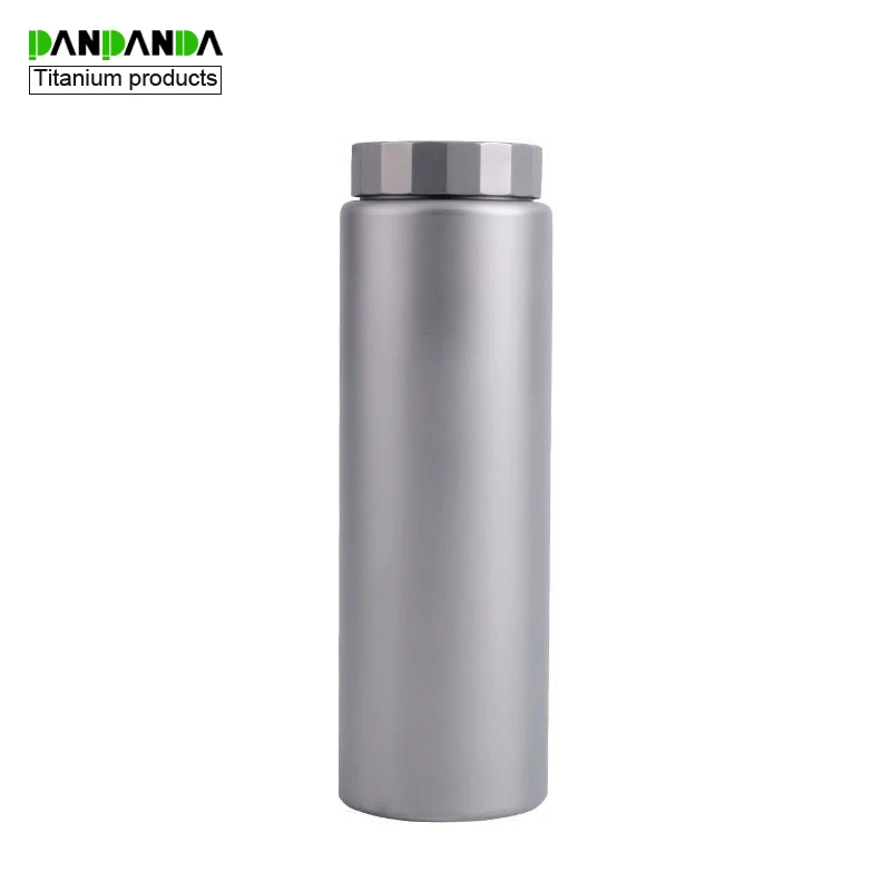 

PANPANDA Titanium kettle outdoors Travel trekking mountain biking sports water bottle health 600 ml