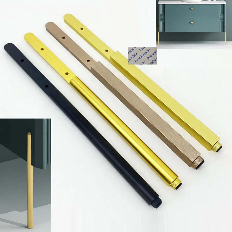 4 шт./лот круглые квадратные ножки из алюминиевого сплава|handle pull|square handlescupboard furniture