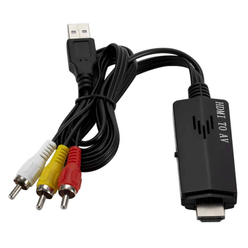 Преобразователь HDMI в RCA все-в-одном 1080P AV кабель штекер-штекер длинный | Компьютеры