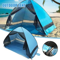 Newly Pop Up Tent Automatic Instant Tent Portable Beach Tent Waterproof Sun Shelter Front Mesh Door Design