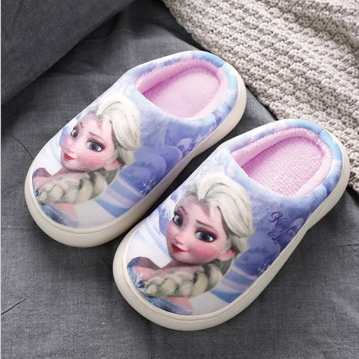 Детские тапочки зимние теплые домашняя Нескользящая детская обувь Холодное