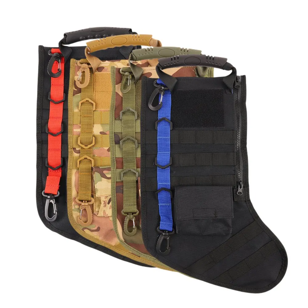 

Tactical Christmas Gift Socks Outdoor Sports Pendant Military Fan Bag Military Style Christmas Stocking Accessories Storage Bag