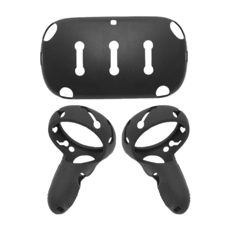 2 in 1 Helmet Protection Cover Press Controller Grip for Oculus Quest VR Silicone Anti-Throw Protective Accessory | Электроника