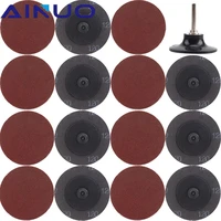 40pcs 3 sanding disc roll lock r type sandpaper abrasive disc polishing cleaning tool with 14 shank