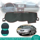 Нескользящий кожаный коврик для Toyota Corolla E120 E130 2000- 2007, накидка на приборную панель, солнцезащитные аксессуары 2003 2004 2005 2006