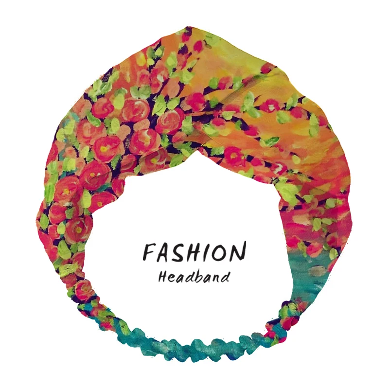 

2021 Sunset Bandanas HairBands Women Hair Accessories Headband Hair band for Women Girls Headwear Headdress ladies Hoop