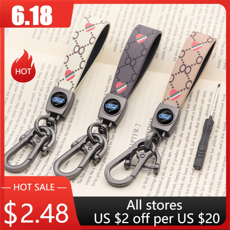 

Key chain accessoriesr car Ford- logo luxury key ring leather key chains for Ford- Puma Kuga F-150 Escape Kuga Mondeo