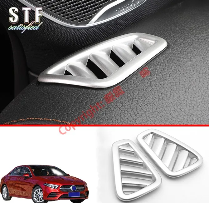 

ABS Pearl Chrome Interior Upper Air-Condition Vent Outlet Cover Trim For Benz A Class W177 2019 2020