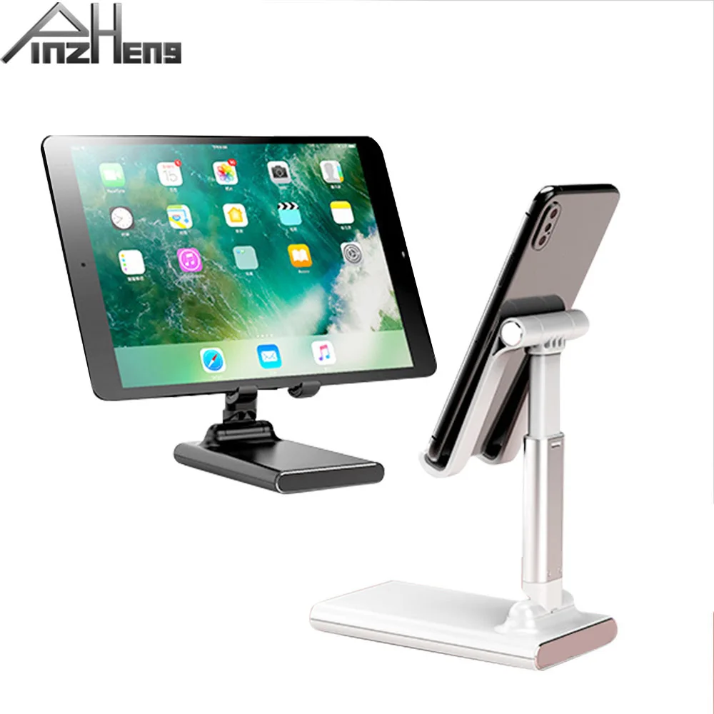 

PINZHENG Portable Universal Tablet Holder For iPad Pro 11 12.9 Folding Adjustable Tablet Stand For iPhone Xiaomi Mobile Holder