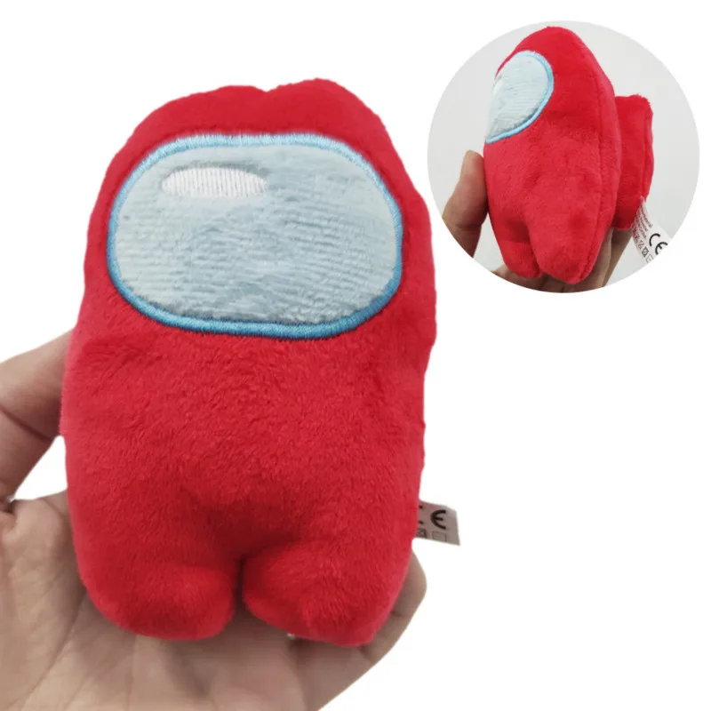 

12pcs/bag Among Us 10cm Plush Among Us Game Soft Plush Toy with Music Kawaii Stuffed Doll Cute Red Small Among Us Plushie Gift