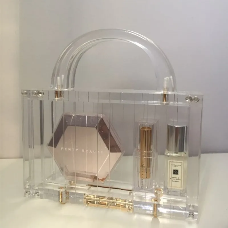 Прозрачный глянцевый клатч для влюбленных drling ежедневное использование