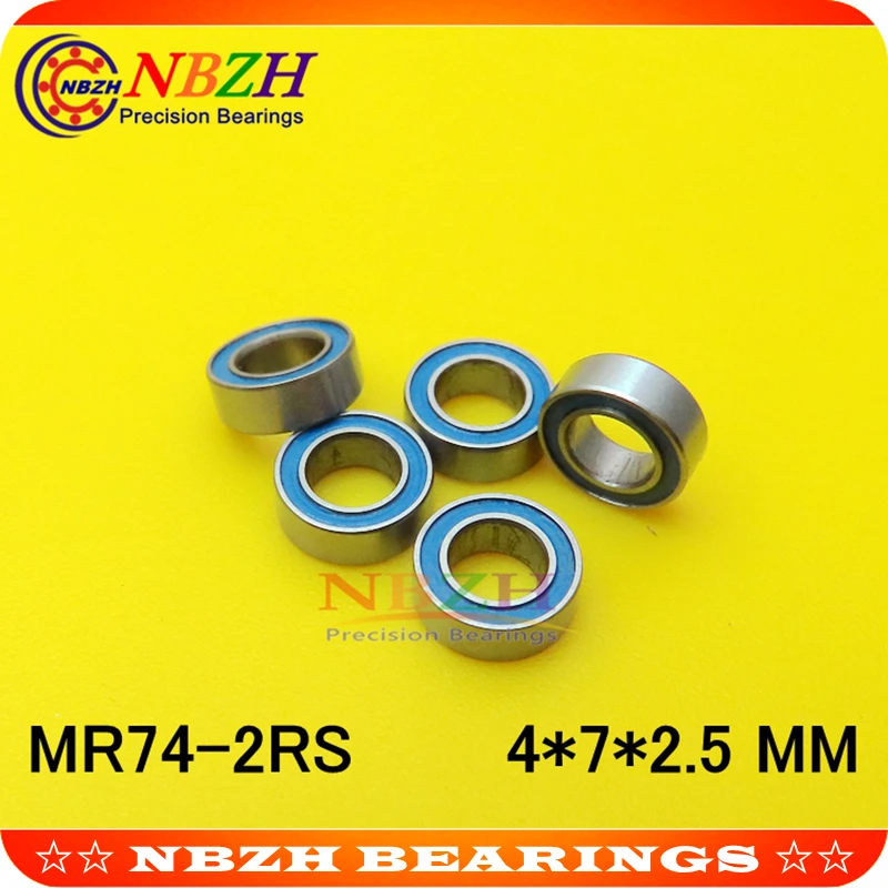 NBZH MR74ZZ MR74-2RS SMR74ZZ SMR74-2RS 4X7X2,5 мм Глубокие шаровые подшипники MR74/L-740 ZZ MR74 RS MR74-2RS