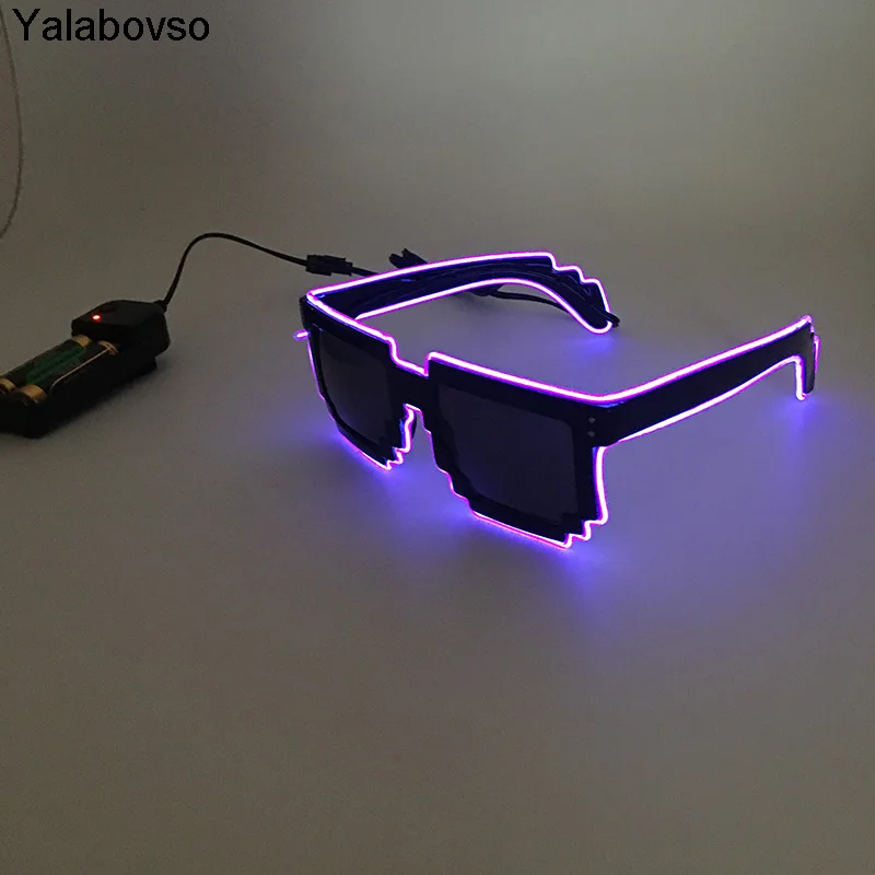2020 цветные очки сделай сам светодиодные мигающие с подсветильник кой в виде