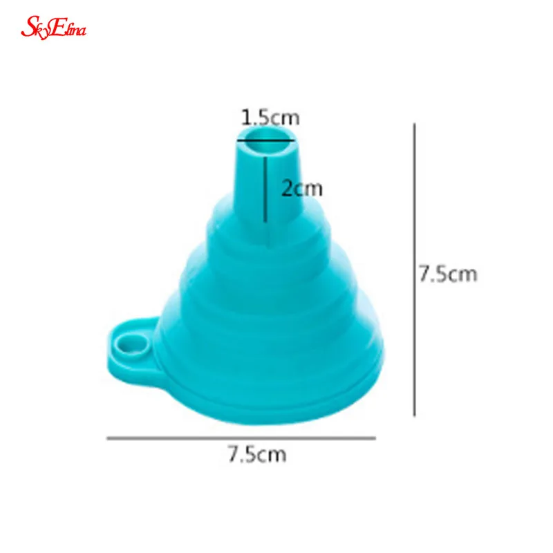 

Silicone Folding Funnels Kitchen Tools Kitchen Accessory Foldable Funnel Mini Silicone Collapsible Portable Funnel