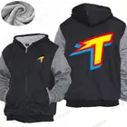 Зимнее мужское теплое пальто, детская толстовка с капюшоном THUNDERMANS, логотип на груди, толстая толстовка унисекс, крутые топы для подростков, Прямая поставка