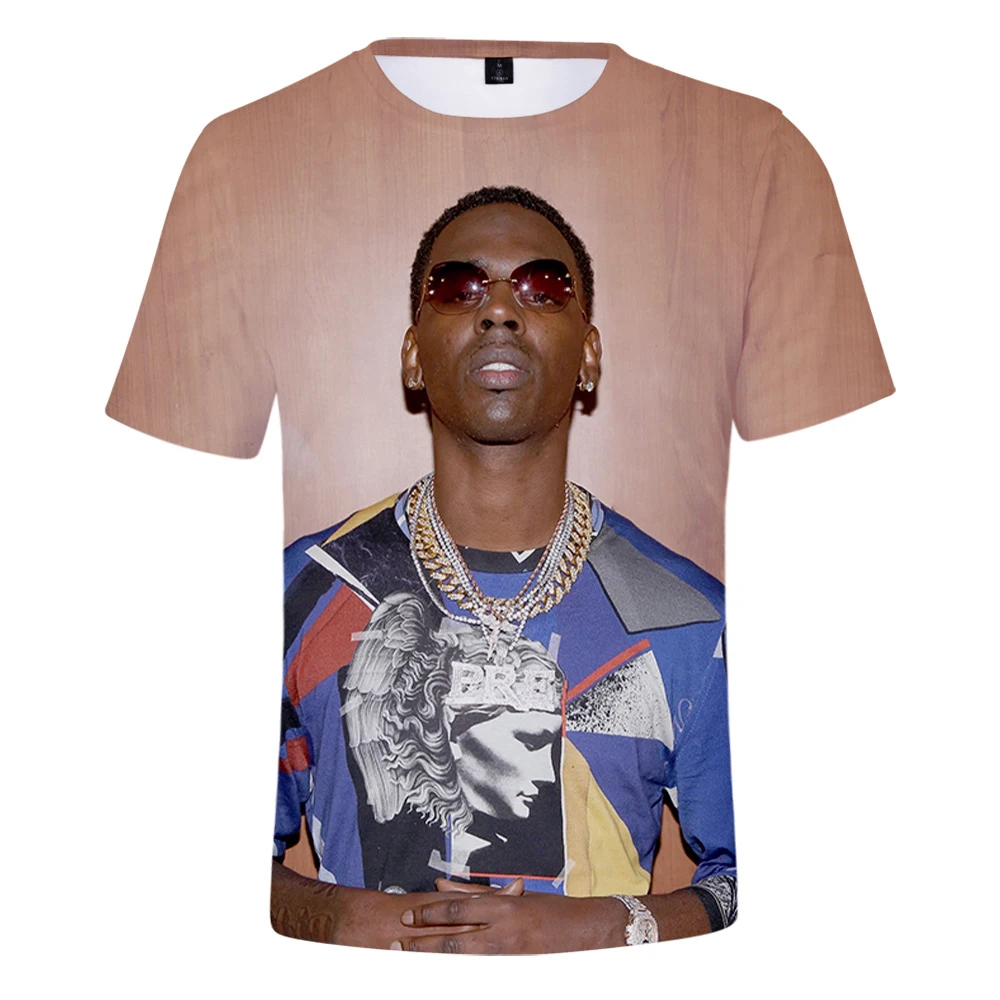 

P.R.E YoungDoplh T shirt 3D Personality Tops Summer Breathable Short sleeve Men T-shirt Plus Size Tee Young Doplh 100 Shots