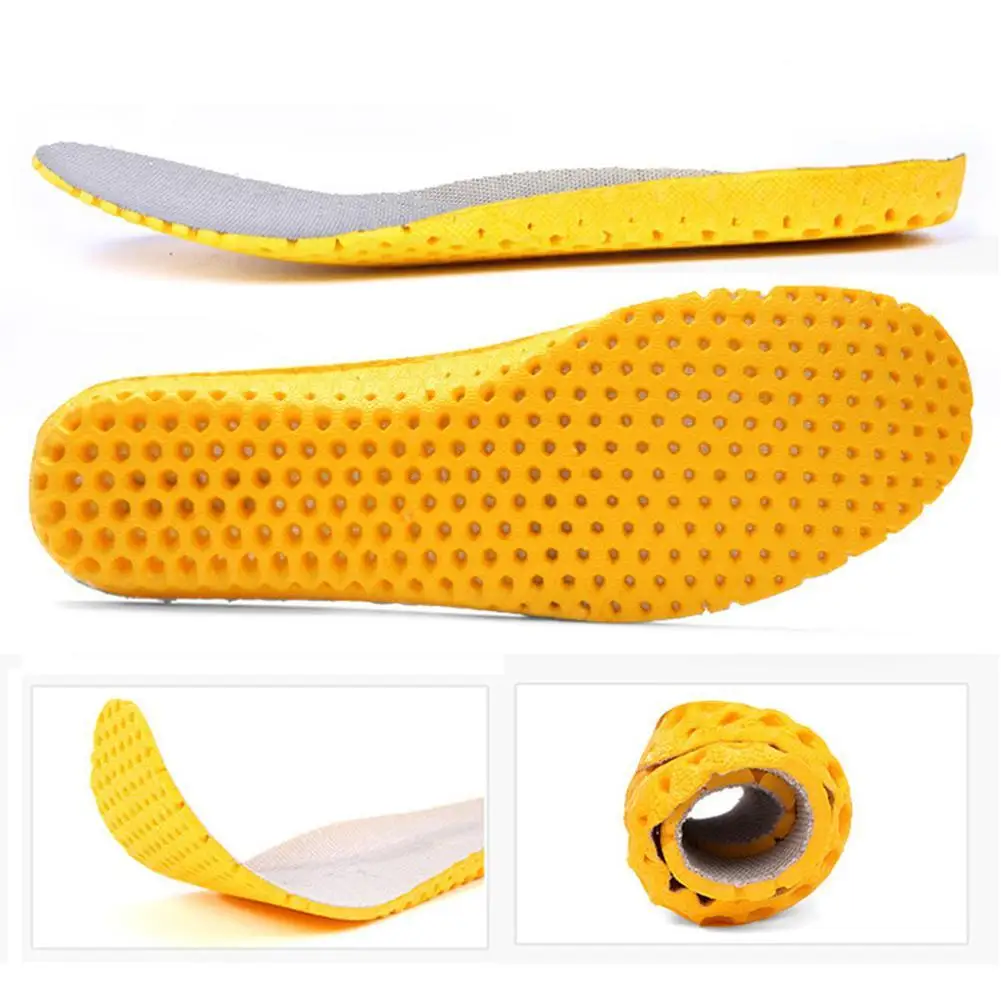 1 Pair Stretch Breathable Insoles Memory Foam Sports Support Orthotic Insoles Woman Men Shoes Soles Pad Damping Running Cushion