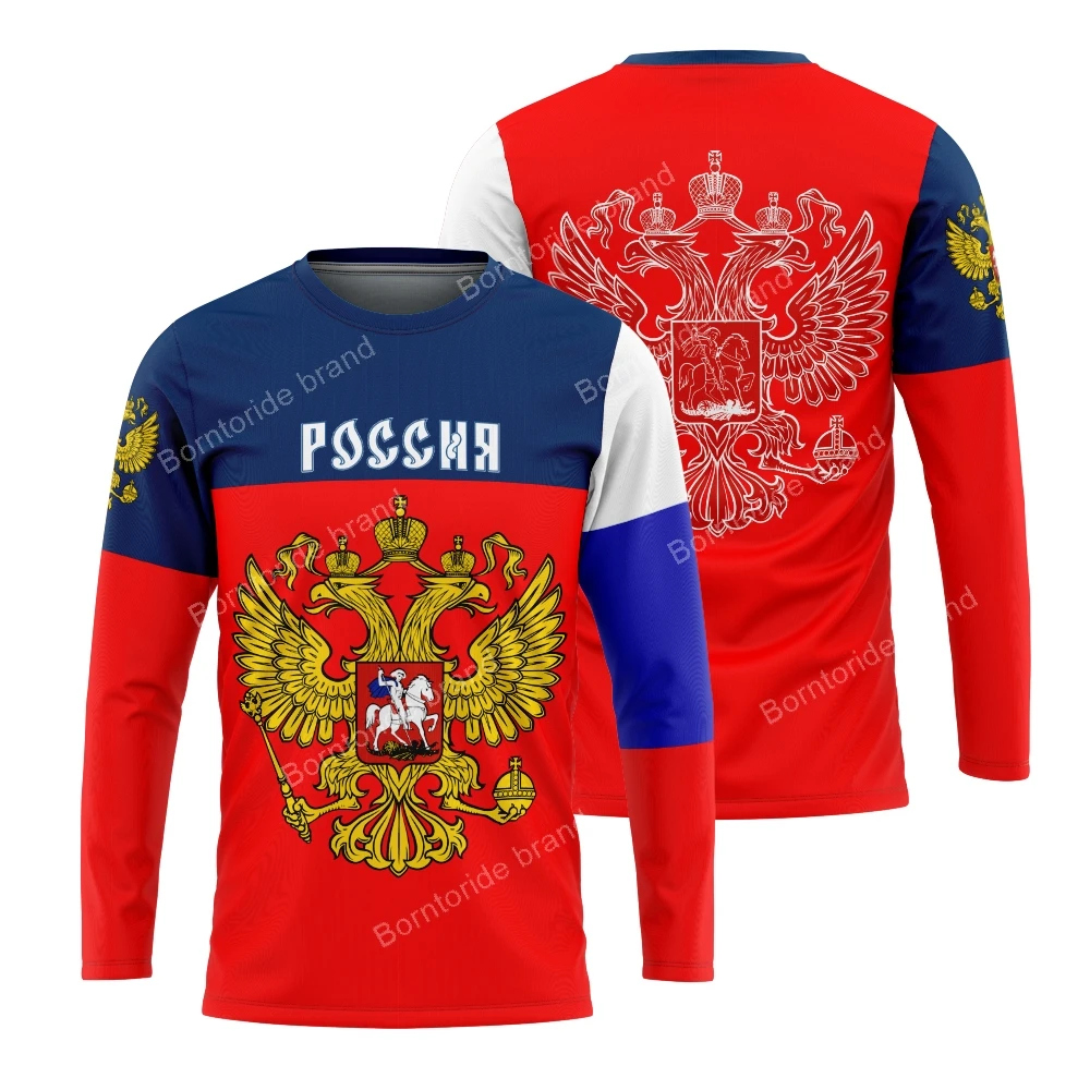 

Russia Motorcycle Jerseys Moto XC Motorcycle GP Mountain Bike FOR Motocross Jersey MX BMX DH MTB T Shirt Clothes