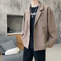 small suit jacket mens autumn and winter loose hong kong style leisure hong kong style suit womens korean style fashion top