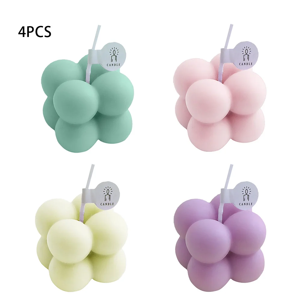 4 шт. уличная комнатная Свадебная парафиновая Ароматизированная разноцветная