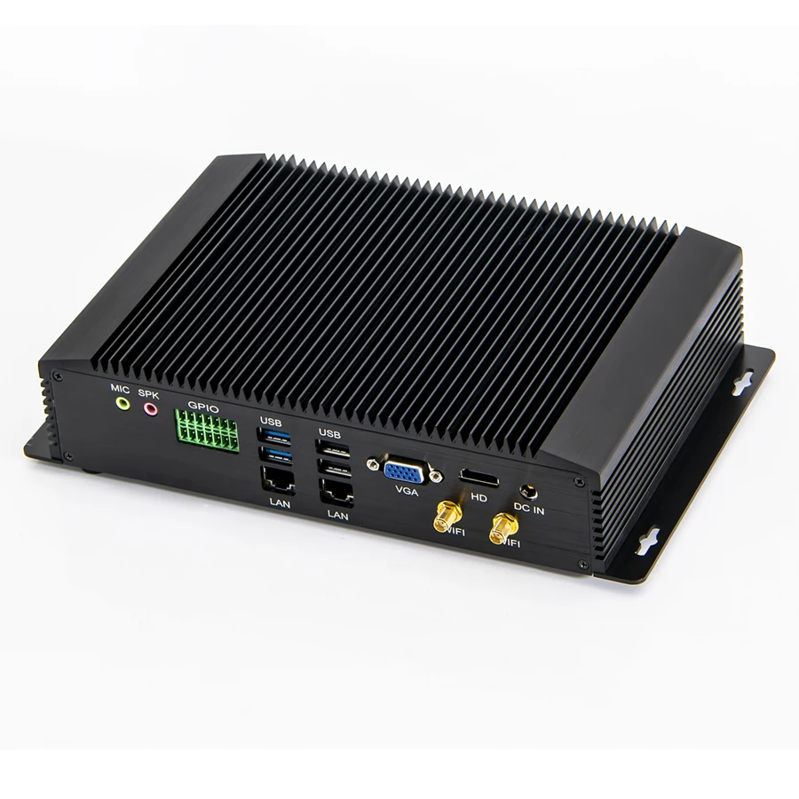 Kingdel новейший 6 * COM промышленный мини-ПК Intel Core i5 4200U i7 4500U 4650U 5550U компьютер GPIO HDMI VGA