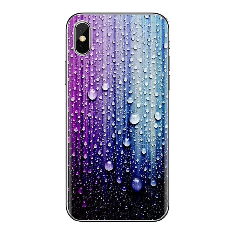 water drop rain For Samsung Galaxy A3 A5 A7 A9 A8 Star A6 Plus 2018 2015 2016 2017 Transparent Soft Shell Covers |
