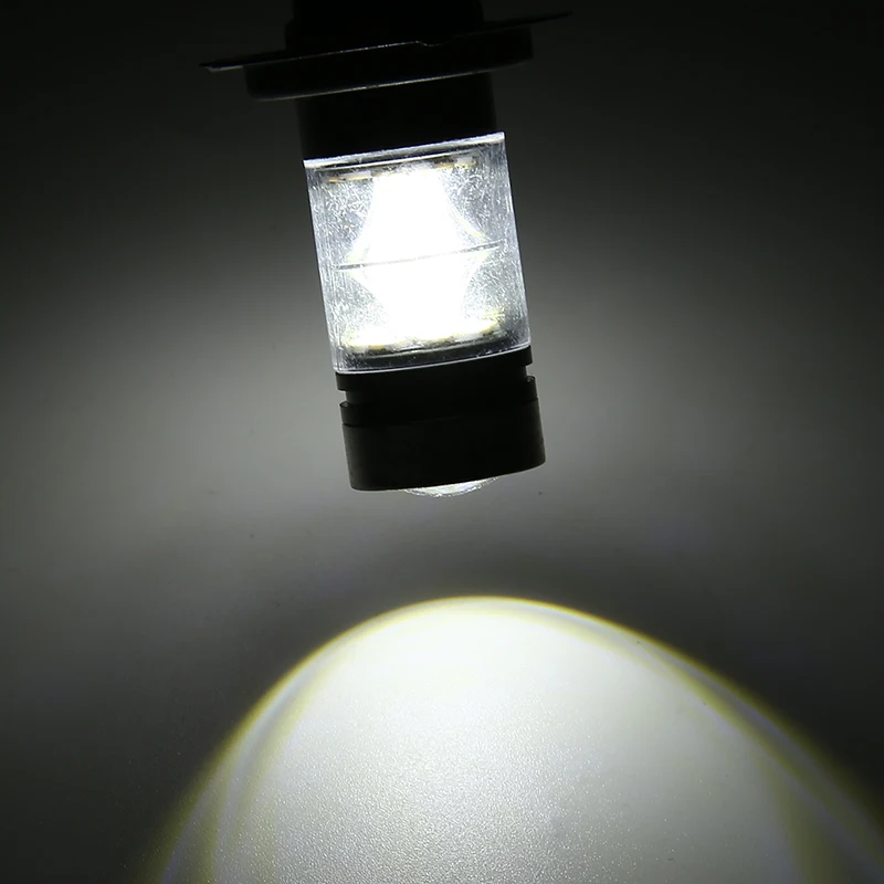 

1 Pair H7 Car Headlight Bulb 100W LED 12V 24V Super Bright White 1500LM Car Fog Tail Driving Light