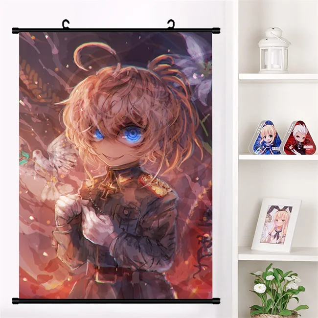 Аниме Youjo Senki Saga of Tanya the Evil Tanya Degurechaff настенный плакат с прокручивающейся стенкой Otaku коллекция домашнего декора - Цвет: F