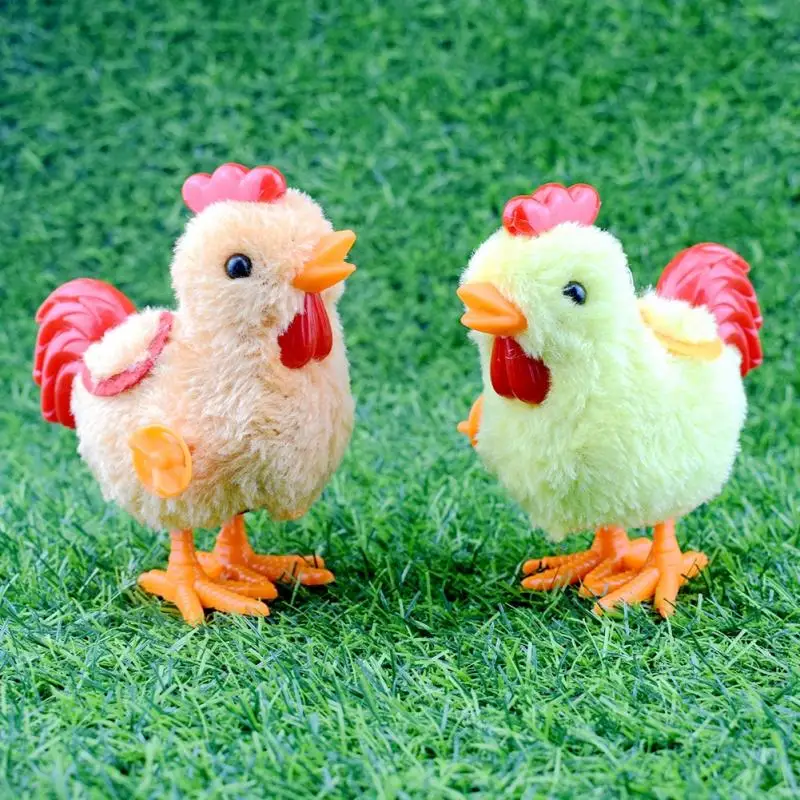 Juguete educativo de peluche para ni&ntilde;os, juguete de peluche con mecanismo de relojer&iacute;a, salto y juguete que camina, juguete para regalo, Color aleatorio, 1 Uds.-1