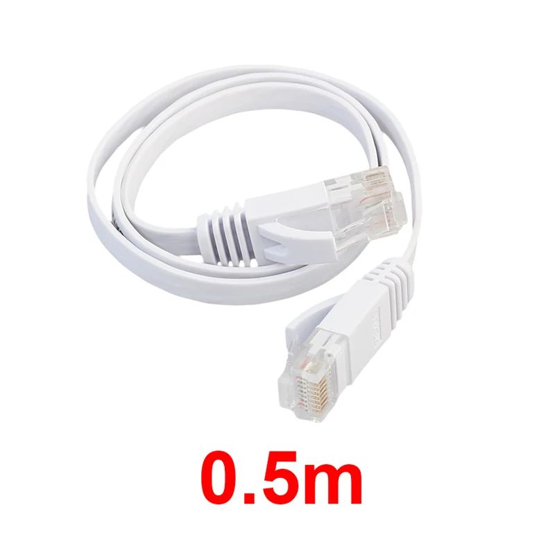 Плоский сетевой кабель RJ45 LAN 0 5-5 м 98 футов плоский CAT6 UTP Ethernet соединительный
