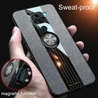 Модный противоударный Невидимый Finge с кольцом-держателем ткань узор защитный чехол для телефона Xiaomi Redmi Note 9S 9 Pro Max чехол-накладка