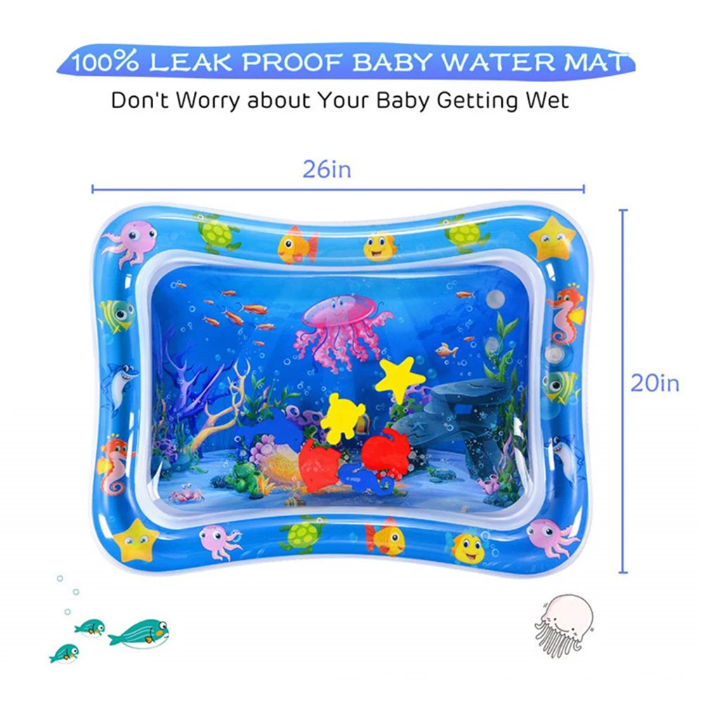 

Creative Baby Water Mat Inflatable Patted Pad Cushion Infant Toddler Water Play Mat for Children Education Developing Baby Toys